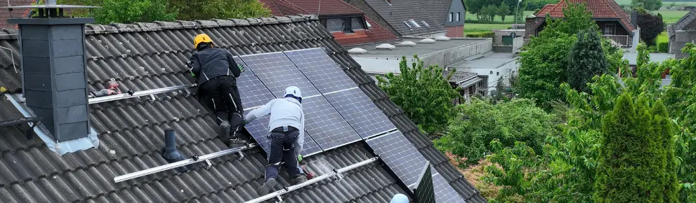 Solaranlage auf Satteldach